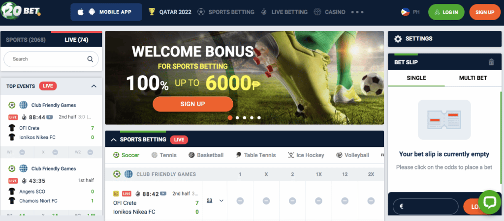 Apostas online futebol